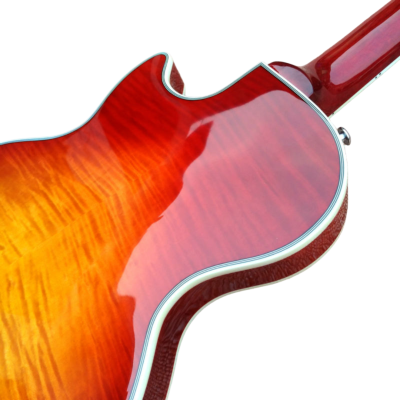 Custom Crown Heritage Cherry Sunburst Jimmy Electric Guitar - Image 7