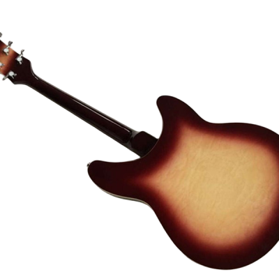 Custom Nova Slash Soundhole Classic Dark Fireglo 360 6 String Guitar Left Handed - Image 3
