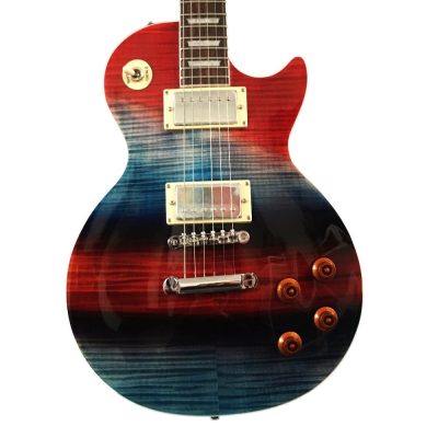 Custom Crown Aurora Borealis Prism Finish Flame Maple Top Guitar