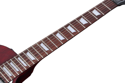 Custom Crown Studio Wine Red Satin Finish Electric Guitar - Image 5