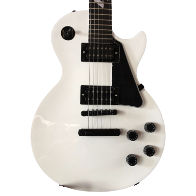 Custom Crown Standard Pearloid Custom Script Alpine White Electric Guitar