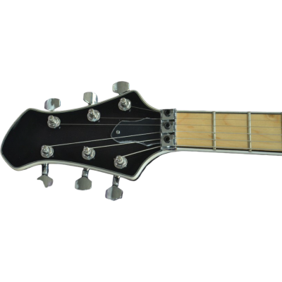 Custom Onyx Legend Transparent Graphite Light Burst Tremolo Electric Guitar - Image 10