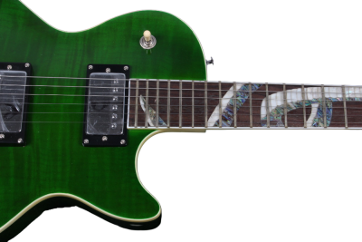 Custom Crown Green Flame Maple Top Snakepit Slash Electric Guitar - Image 5