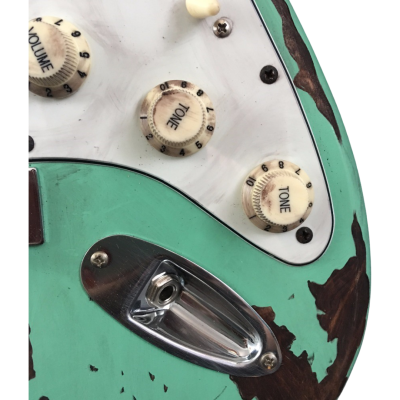 Custom Regent John Surf Green Heavy Relic Aged Worn Electric Guitar - Image 6