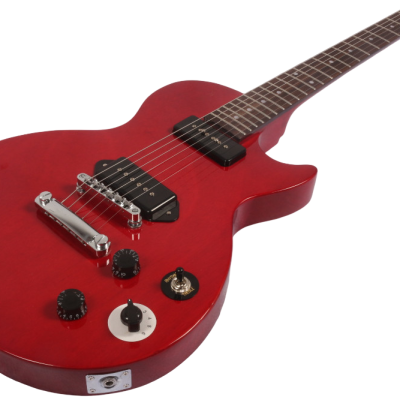 Custom Crown Bob Angus Cherry Red P90 Soapbar Pickups Marley Electric Guitar