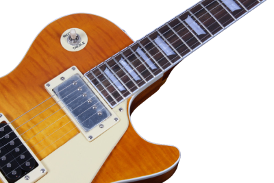 Custom Crown Standard Jimmy Lemonburst Flamed Maple Top Electric Guitar - Image 4