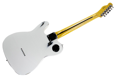 Custom Regent Killswitch Button Heavy Relic Olympic White Finish Aged Guitar - Image 5