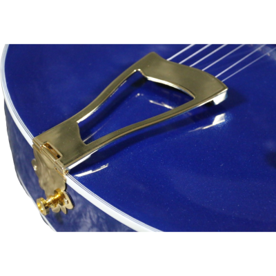 Custom Crown Cobalt Blue Metallic Fhole Archtop P90 Electric Guitar - Image 9