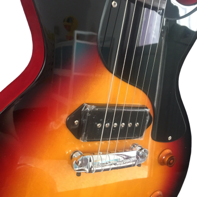 Custom Crown Junior Single Cut P90 Pickups Armstrong Vintage Sunburst Electric Guitar - Image 4