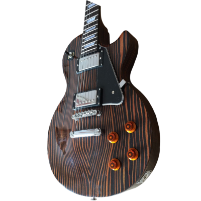 Custom Crown Studio Exotic Zebrawood Electric Guitar - Image 5