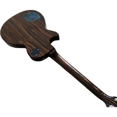 Custom Crown Studio Exotic Zebrawood Electric Guitar - Image 4