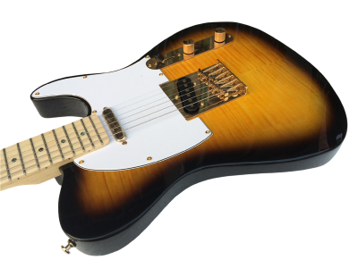 Custom Regent Merle Haggard Tuff Dog Flame Maple Top Trans Sunburst Guitar - Image 6