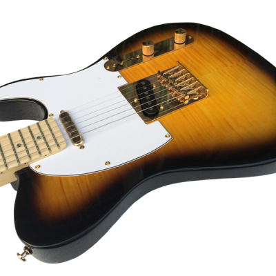 Custom Regent Merle Haggard Tuff Dog Flame Maple Top Trans Sunburst Guitar - Image 6