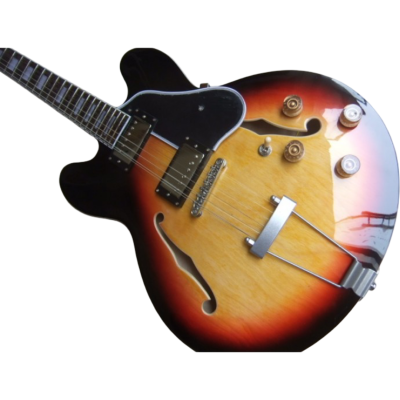 Custom Crown Clifton Semi Hollow ES335 Sunburst Jazz 12 String Guitar - Image 6