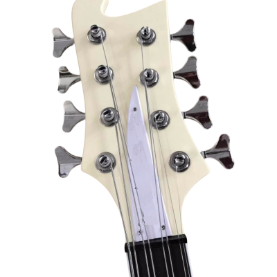 Custom Nova 4001 Cream 8 String Bass - Image 6
