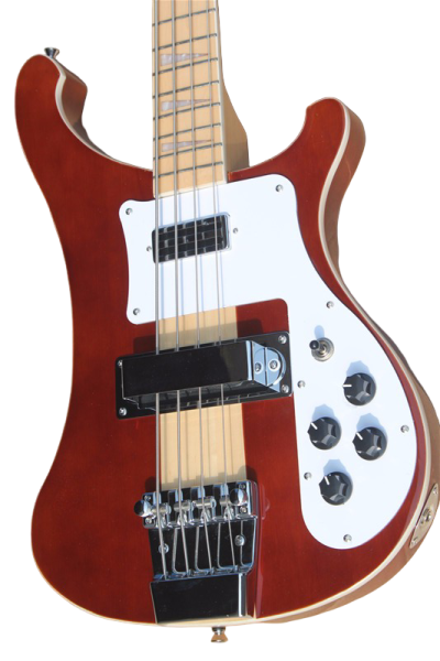 Custom Nova 4003 Mapleglo Center Amber Brown Finish 4 String Bass