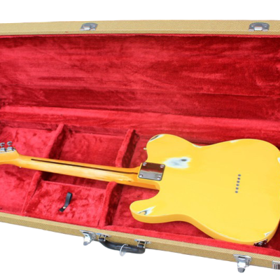 Custom Regent Graffiti Yellow Heavy Relic Aged Electric Guitar - Image 7