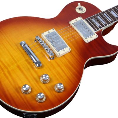 Custom Crown Standard Iced Tea Sunburst Gradient Flamed Maple Top Electric Guitar