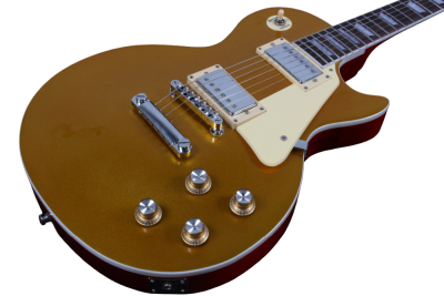 Custom Crown Standard Goldtop Metallic Classic Gold Finish Guitar