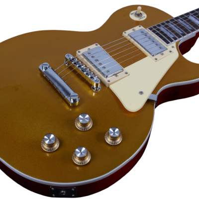 Custom Crown Standard Goldtop Metallic Classic Gold Finish Guitar
