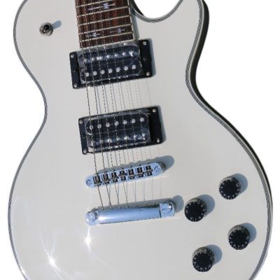 Custom Crown Arctic White Cross Inlays 7 String Electric Guitar