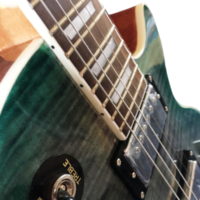 Custom Crown Standard Seafoam Green Burst Flamed Maple Top Electric Guitar - Image 8