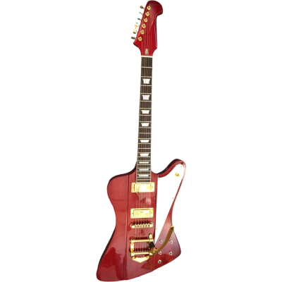Custom Crown Firebird V Wine Red Electric Guitar Mini Humbuckers - Image 2