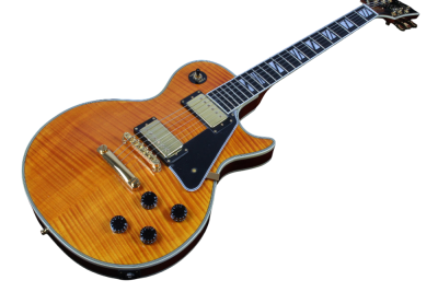 Custom Crown Supreme 25 50 Amber Flame Maple Top Electric Guitar