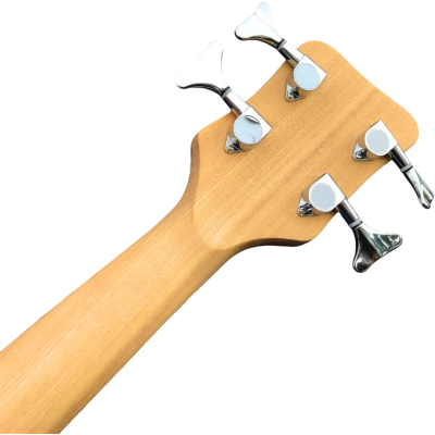 Custom Pulse RockBass Natural Zebrawood 4 String Bass - Image 7