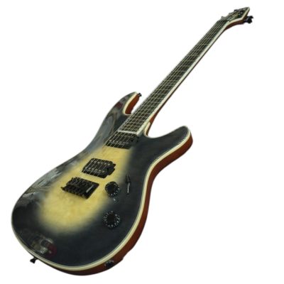Custom Onyx Regius 6 Ghost Burst 6 String Electric Guitar - Image 7