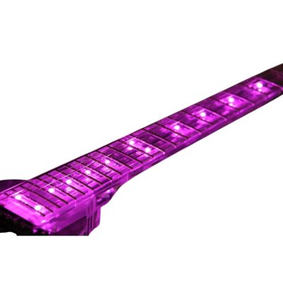 Custom Race Flying V Plexiglass Acrylic Translucent Body Neck LED Purple Guitar - Image 8