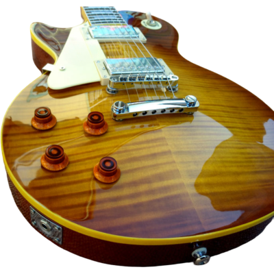 Custom Crown Bourbon Burst Book Matched Flamed Maple Top Electric Guitar - Image 12