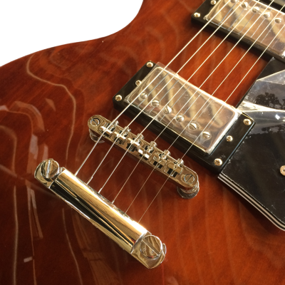Custom Crown Studio Humbucker Pickups Aged Brown Guitar - Image 8