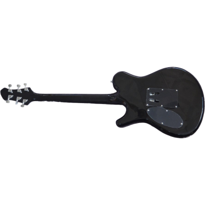 Custom Onyx Legend Transparent Graphite Light Burst Tremolo Electric Guitar - Image 12