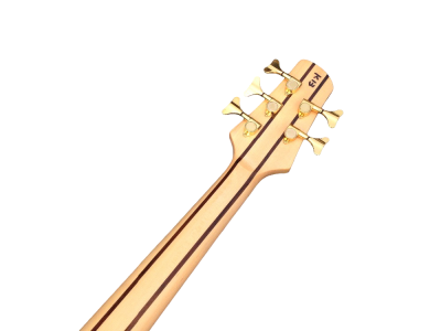 Custom Solis Emperor II Elite Single Cutaway Body Tiger Maple Top 5 String Bass - Image 5