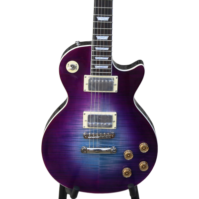 Custom Crown Standard Blueberry Burst Flamed Maple Top Electric Guitar - Image 6