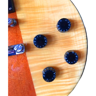 Custom Crown Standard Hybrid Natural Multi Wood Walnut Stripe Electric Guitar - Image 8
