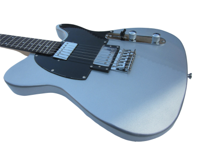 Custom Regent Silver Blacktop Vintage Alnico Humbuckers Jim Electric Guitar - Image 5