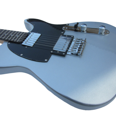 Custom Regent Silver Blacktop Vintage Alnico Humbuckers Jim Electric Guitar - Image 5