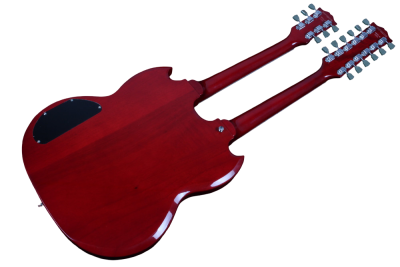 Custom Crown SG Jimmy Page Heritage Cherry Double Neck 12 6 String EDS1275 Electric Guitar - Image 7