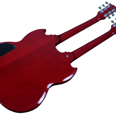 Custom Crown SG Jimmy Page Heritage Cherry Double Neck 12 6 String EDS1275 Electric Guitar - Image 7