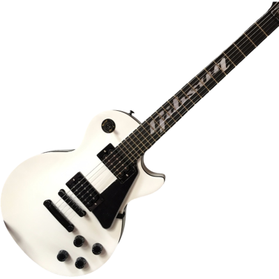 Custom Crown Standard Pearloid Custom Script Alpine White Electric Guitar - Image 10