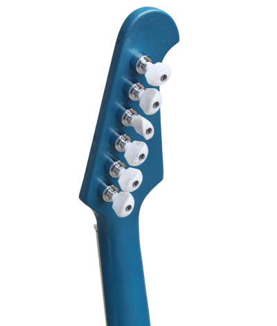 Custom Crown Pelham Blue Metallic Joe Bonamassa Guitar 6 In Line Headstock Layout - Image 4