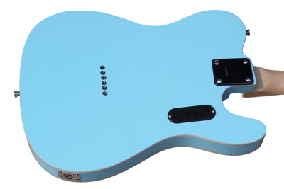 Custom Regent Pastel Daphne Blue Tree Of Life Inlay Electric Guitar Left Handed - Image 6
