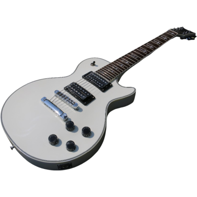 Custom Crown Standard James Iron Cross Fretboard Inlay Alpine White Guitar - Image 8