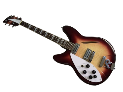 Custom Nova Slash Soundhole Classic Dark Fireglo 360 6 String Guitar Left Handed - Image 6