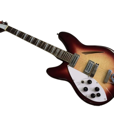 Custom Nova Slash Soundhole Classic Dark Fireglo 360 6 String Guitar Left Handed - Image 6