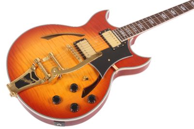 Custom Crown Johnny A Sunburst Figured Maple Top Bigsby Vibrato Tailpiece Guitar - Image 7