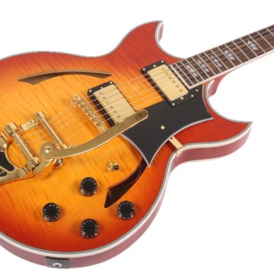 Custom Crown Johnny A Sunburst Figured Maple Top Bigsby Vibrato Tailpiece Guitar - Image 7