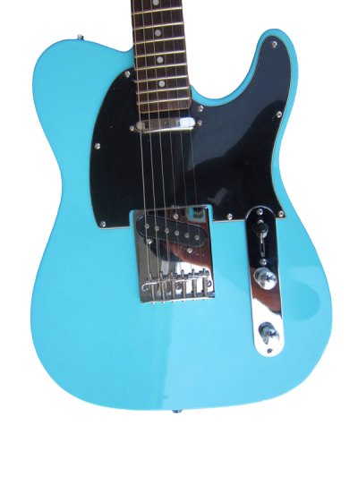 Custom Regent Daphne Blue Muddy Chrome Lipstick Style Neck Pickup Single Coil Bridge Pickup Guitar